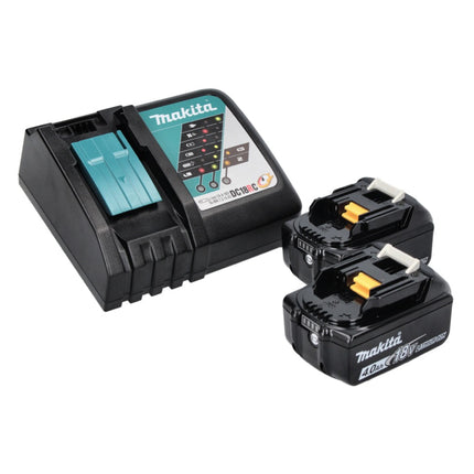Makita DHP 486 RMJ trapano a percussione a batteria 18 V 130 Nm brushless + 2x batteria ricaricabile 4,0 Ah + caricabatterie + Makpac