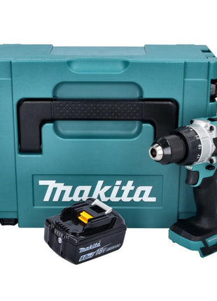 Makita DHP 486 G1J Perceuse-visseuse à percussion sans fil 18 V 130 Nm Brushless + 1x batterie 6,0 Ah + Makpac - sans chargeur