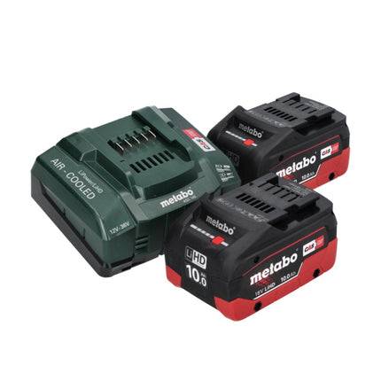 Metabo AS 18 L PC Aspirapolvere compatto a batteria 18 V 6 l IPX4 classe di polvere L wet and dry + 2x batteria ricaricabile 10,0 Ah + caricabatterie