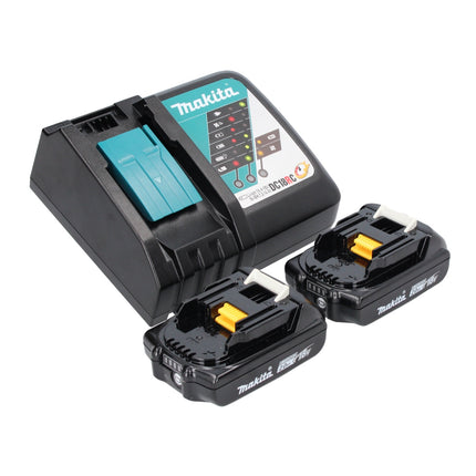 Aspiratore a batteria Makita DCL 184 RA 18 V 54 mbar 0,5 l + 2x batteria ricaricabile 2,0 Ah + caricabatterie