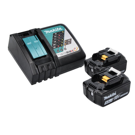 Makita DCL 280 FRTV Aspirateur sans fil 18 V, Brushless + 2x Batteries 5,0 Ah + Chargeur