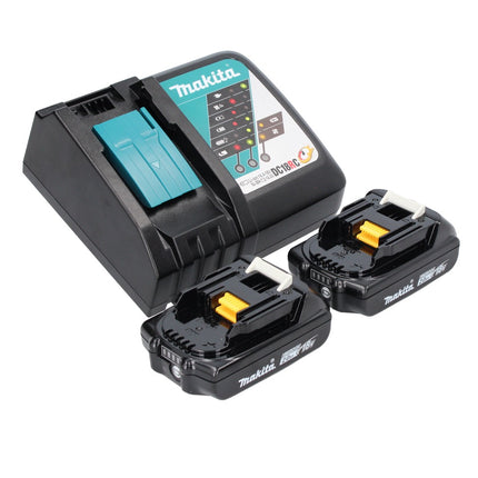 Makita DTM 52 RA Outil multifonctions sans fil 18 V Starlock Max Brushless + 2x batterie 2,0 Ah + chargeur