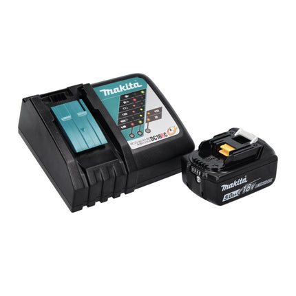 Makita DPO 500 RT1 polisseuse excentrique sur batterie 18 V 125 mm sans balais + 1x batterie 5,0 Ah + chargeur