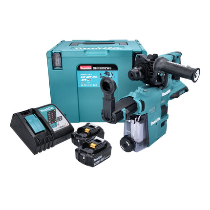 Makita DHR 280 ZJ Tassellatore a batteria SDS-Plus 36V (2x18V) in valigetta Makpac - senza batteria, senza caricabatterie 