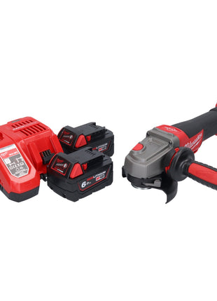 Milwaukee M18 CAG 115 XPDB Angle Grinder 115 mm 18V Brushless + 2x Batteries 6.0 Ah + Charger