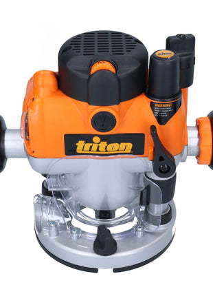 Triton MOF001 Fraiseuse supérieure 1400 W Course 59 mm + butée