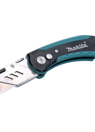 Makita Display Sicherheits Klappmesser 12 Stk. ( E-11520-12 ) Cutter Messer mit rutschfestem Handgriff