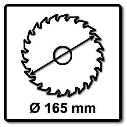 Makita CMSF16560E SPECIALIZED EFFICUT Sägeblatt 165 x 1,85 x 20 mm 2 Stk. ( 2x B-69864 ) 60 Zähne für Holz - Toolbrothers
