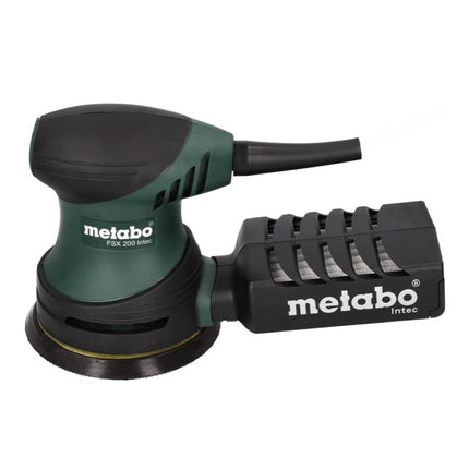 Metabo FSX 200 Intec Ponceuse excentrique 125 mm 240 W + Coffret + 4x Set de ponçage Toolbrothers TURTLE