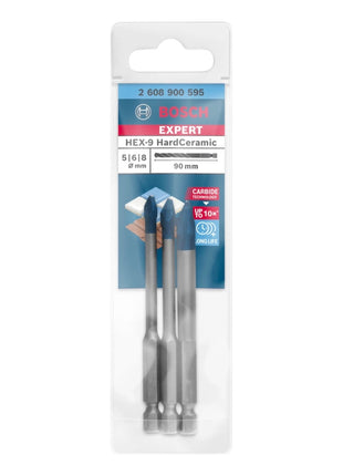 Bosch EXPERT HardCeramic HEX-9 drill bit set 5.0 - 8.0 x 90 mm 3 pcs. ( 2608900595 ) Carbide Technology