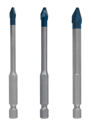 Bosch EXPERT HardCeramic HEX-9 drill bit set 5.0 - 8.0 x 90 mm 3 pcs. ( 2608900595 ) Carbide Technology
