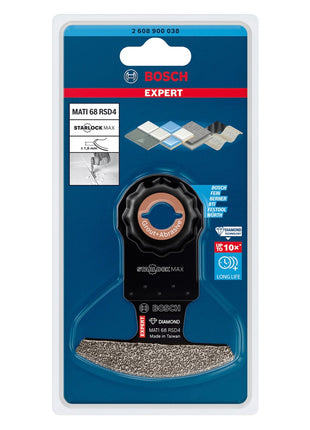 Bosch Expert MATI 68 RSD4 Corner Blade Eckblatt Starlock Max 68 x 10 mm ( 2608900038 ) Diamond Technology - Toolbrothers