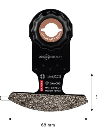 Bosch Expert MATI 68 RSD4 Corner Blade Eckblatt Starlock Max 68 x 10 mm ( 2608900038 ) Diamond Technology - Toolbrothers