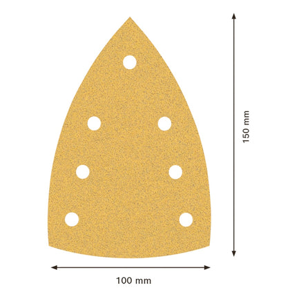 Bosch EXPERT C470 Schleifpapier 100 x 150 mm 7 Loch G 80 10 Stk. ( 2608901116 ) für Multischleifer - Toolbrothers