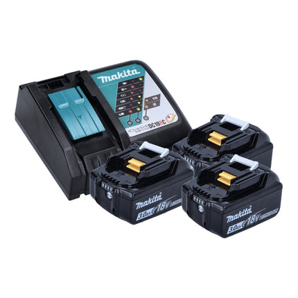 Kit Makita DLX 2127 J1 Trapano a batteria DDF 482 Z + Avvitatore a percussione a batteria DTD 152 + 3x Batterie 3,0 Ah + Caricabatterie + Makpac