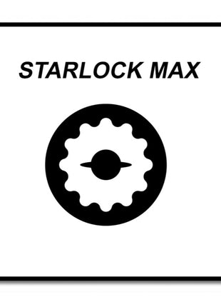 Makita MAM017HM Sanding Plate 116mm K60 - Starlock Max - extra Long Life - 2 pcs. (2x B-66575)