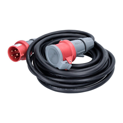 Brennenstuhl Rallonge CEE 400V / 16A 10m IP44 noire ( 1167740 ) pour courant fort / courant triphasé / courant de force