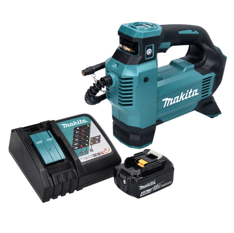 Makita DMP 181 RM1 cordless compressor 18 V 11.1 bar + 1x rechargeable battery 4.0 Ah + charger