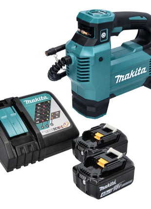 Kompresor akumulatorowy Makita DMP 181 RM 18 V 11,1 bar + 2x akumulator 4,0 Ah + ładowarka