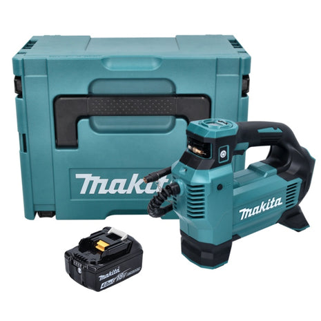 Makita DMP 181 M1J Cordless compressor 18 V 11.1 bar + 1x battery 4.0 Ah + Makpac - without charger