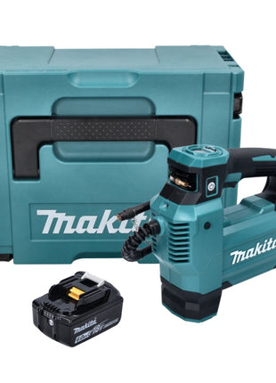 Makita DMP 181 G1J Inflator 11.1 bar 18 V + 1x Battery 6.0Ah + Makpac Case - without charger