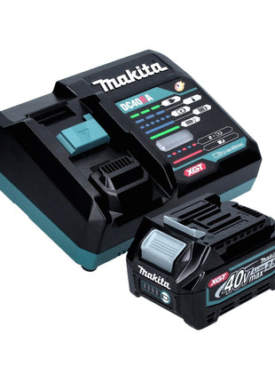 Amoladora angular a batería Makita GA 023 GD101 40 V máx. 125 mm sin escobillas XGT + 1x batería 2,5 Ah + cargador + Makpac