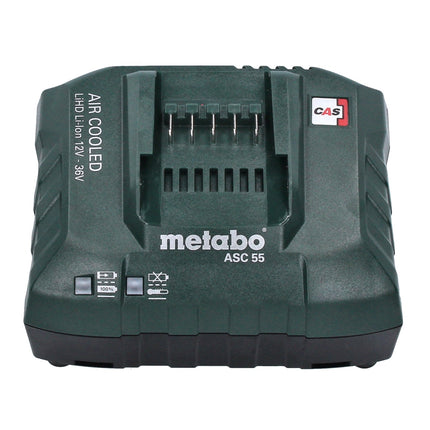 Set base Metabo 4x batterie Li-Power 18 V 4,0 Ah CAS Li-Ion ( 4x 625027000 ) + caricatore ASC 55 ( 627044000 )
