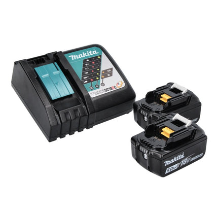 Makita DWR 180 RT Akku Ratschenschrauber 18 V 47,5 Nm 1/4" 3/8" + 2x Akku 5,0 Ah + Ladegerät