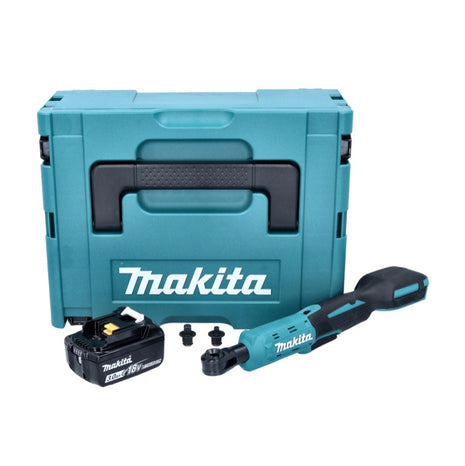 Makita DWR 180 F1J cordless ratchet screwdriver 18 V 47.5 Nm 1/4" 3/8" + 1x rechargeable battery 3.0 Ah + Makpac - without charger