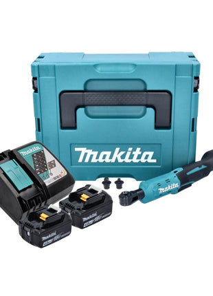 Avvitatore a cricchetto a batteria Makita DWR 180 RMJ 18 V 47,5 Nm 1/4" 3/8" + 2x batteria ricaricabile 4,0 Ah + caricabatterie + Makpac