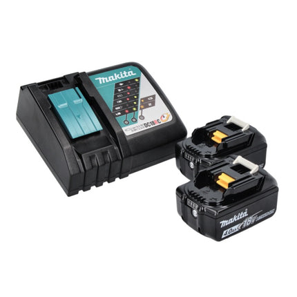 Makita DWR 180 RMJ Visseuse à cliquet sans fil 18 V 47,5 Nm 1/4'' 3/8'' + 2x batterie 4,0 Ah + chargeur + Makpac