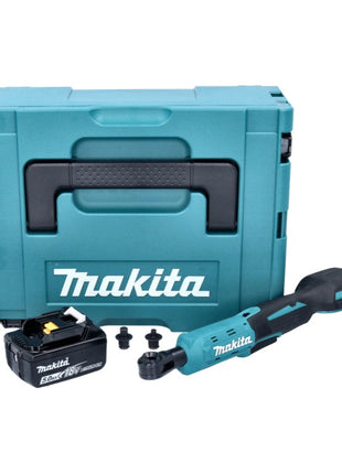 Makita DWR 180 T1J cordless ratchet screwdriver 18 V 47.5 Nm 1/4" 3/8" + 1x rechargeable battery 5.0 Ah + Makpac - without charger