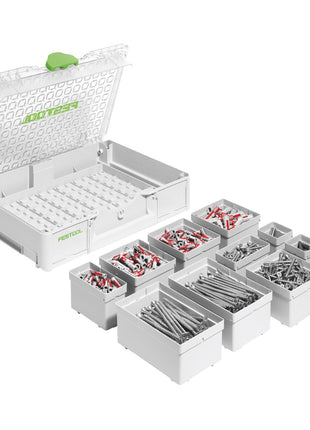 Festool SYS3 ORG M 89 SD Systainer Organizer ( 577353 ) + 650 tlg. SPAX und Fischer Sortiment - Toolbrothers