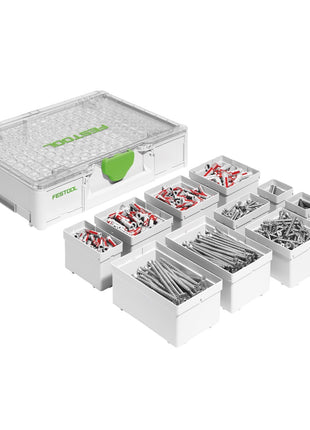 Festool SYS3 ORG M 89 SD Systainer Organizer ( 577353 ) + 650 tlg. SPAX und Fischer Sortiment - Toolbrothers