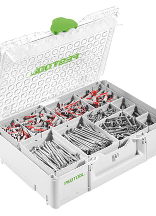 Festool SYS3 ORG M 89 SD Systainer Organizer ( 577353 ) + 650 tlg. SPAX und Fischer Sortiment - Toolbrothers