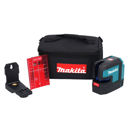 Makita SK 105 DZ Laser lignes croix sans fil, 25m, Rouge, Solo 12V max. - sans batterie, sans chargeur