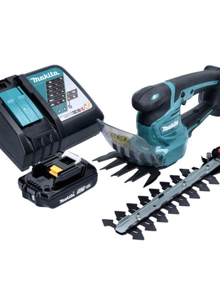 Makita DUM 111 RA1X cordless grass shears shrub shears 18 V + 1x rechargeable battery 2.0 Ah + charger