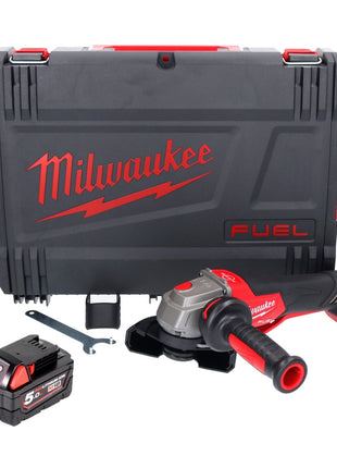 Milwaukee M18 FSAGV115XPDB-501X Akku Winkelschleifer 18 V 115 mm Brushless + 1x Akku 5,0 Ah + HD Box - ohne Ladegerät - Toolbrothers