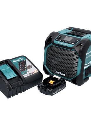Makita DMR 203 RA1 Altavoz Bluetooth 12 V 18 V IP64 + 1x batería recargable 2,0 Ah + cargador