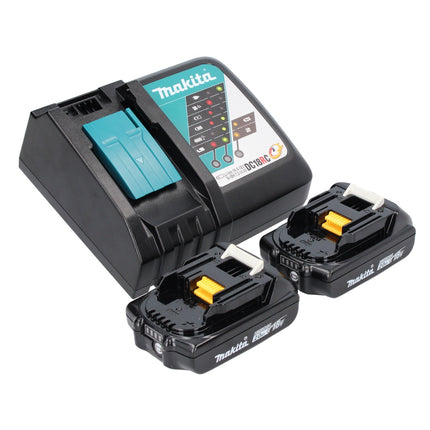 Makita DMR 203 RA Haut-parleur Bluetooth 12 V 18 V IP64 + 2x batterie 2,0 Ah + chargeur