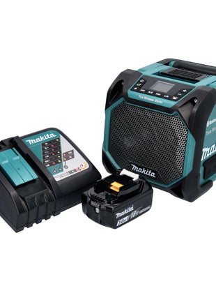 Makita DMR 203 RF1 Głośnik Bluetooth 12 V 18 V IP64 + 1x akumulator 3,0 Ah + ładowarka