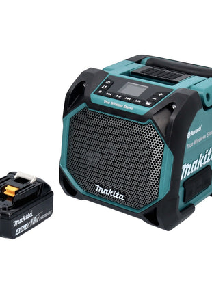 Makita DMR 203 M1 Głośnik Bluetooth 12 V 18 V IP64 + 1x akumulator 4,0 Ah - bez ładowarki
