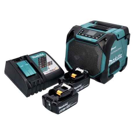 Makita DMR 203 RT Bluetooth Speaker 12V 18V IP64 + 2x Batteries 5.0Ah + Charger