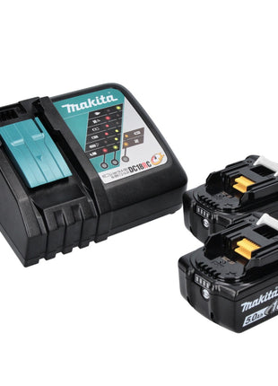 Makita DMR 203 RT Głośnik Bluetooth 12 V 18 V IP64 + 2x akumulator 5,0 Ah + ładowarka