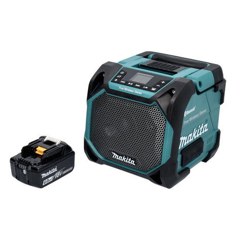 Makita DMR 203 G1 Bluetooth Speaker 12V 18V IP64 + 1x Battery 6.0Ah - without charger
