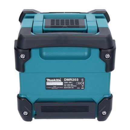 Makita DMR 203 RG1 Haut-parleur Bluetooth 12V 18V IP64 + 1x Batterie 6,0Ah + Chargeur