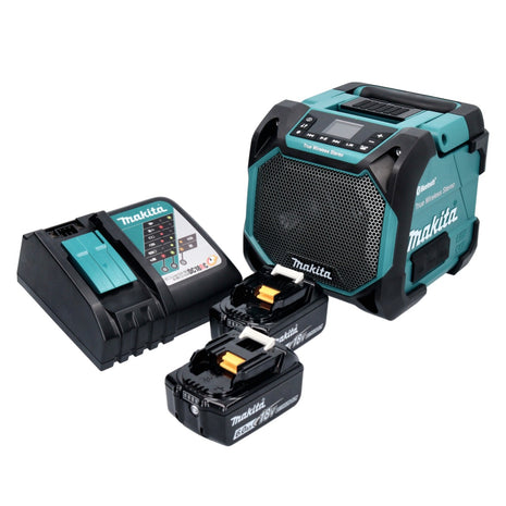 Makita DMR 203 RG Bluetooth Speaker 12V 18V IP64 + 2x Batteries 6.0Ah + Charger