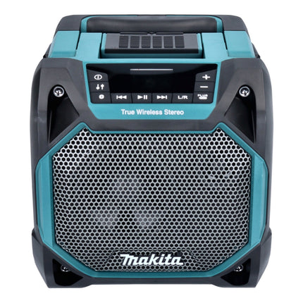 Makita DMR 203 RG Bluetooth Lautsprecher 12 V 18 V IP64 + 2x Akku 6,0 Ah + Ladegerät