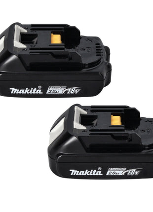 Makita Power Source Kit 18 V with 2x BL 1820 B 2.0 Ah battery ( 2x 197254-9 ) + DC 18 RD double quick charger ( 196933-6 ) + Makpac