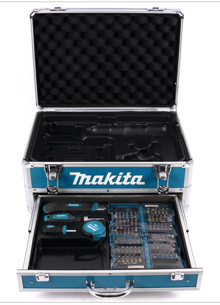 Makita Alu Werkzeug Schubladen Koffer inkl. 78 Teiligem Werkzeugset GRÜN - Toolbrothers